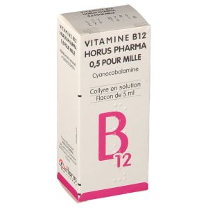 Vitamine B12 Horus Pharma 0,5 Pour Mille Collyre En Solution 1 Flacon(S) Polyethylene Basse Densite (Pebd) De 5 Ml