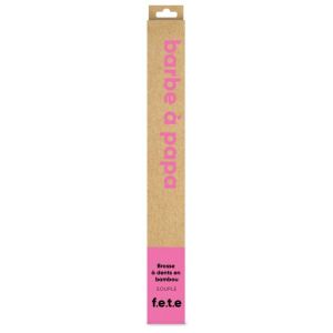 F.E.T.E From Earth To Earth Brosse à dents en bambou soft Rose