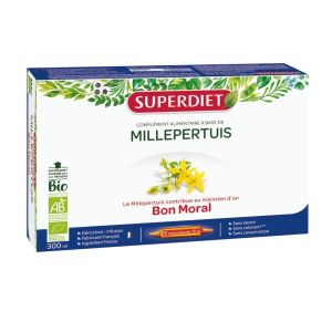Superdiet Millepertuis Bio - coffret 20 ampoules de 15 ml