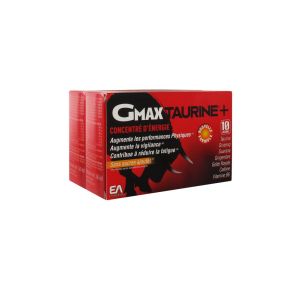 EA Pharma Gmax-Taurine+ Lot de 2 x 30 Ampoules