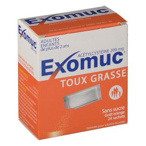 Exomuc 200 Mg Granules Pour Solution Buvable En Sachet B/24