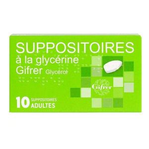 Suppositoire A La Glycerine Gifrer Adultes Suppositoire B/10