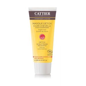 Cattier Masque capillaire détox avant-shampoing BIO - 200 ml