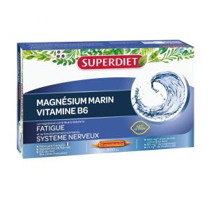 Superdiet Magnésium marin + Vitamine B6 - 20 ampoules
