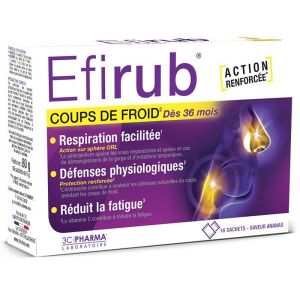 3C Pharma Efirub - boîte de 16 sachets