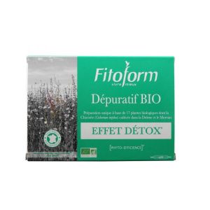 Fitoform Dépuratif, 17 plantes BIO - 20 ampoules de 10 ml