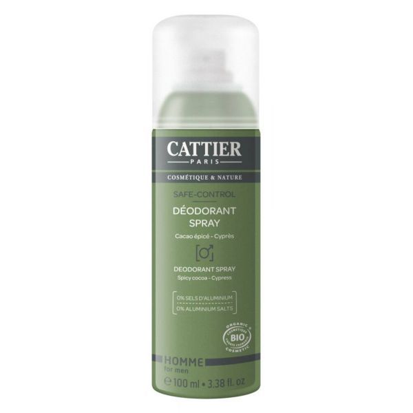 Cattier Déodorant spray  - Safe Control Bio - spray 100 ml