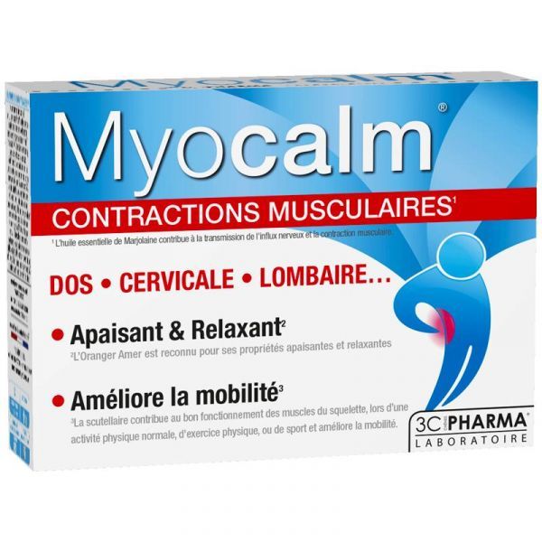 3C Pharma Myocalm - boîte 30 comprimés