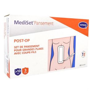 Mediset Pansement Post-Op Grandes Plaies Set Boite 1