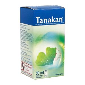 Tanakan 40 Mg/Ml Solution Buvable 1 Flacon(S) En Verre Jaune(Brun) De 30 Ml Avec Mesurette(S) Graduee(S)