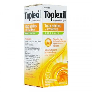 Toplexil 0,33 Mg/Ml Sans Sucre Solution Buvable Oxomemazine