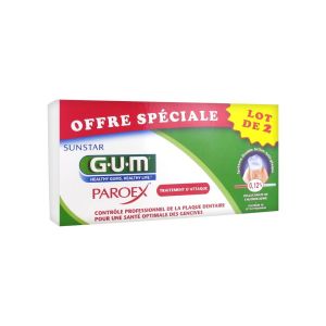 GUM Paroex Gel Dentifrice Lot de 2 x 75 ml