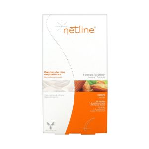 NETLINE CIRE DEPILATOIRE CORPS 20 BANDES