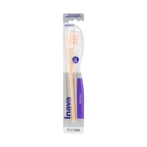 INAVA ORTHO - X Brosse à dents orthodontique, 5 rangs, souple (ref. 208 271), unité