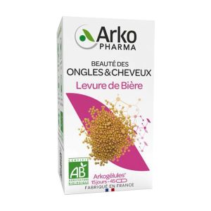 ARKOGELULES LEVURE DE BIERE BIO Gélule, complément alimentaire à base de levure de bière, bt 45