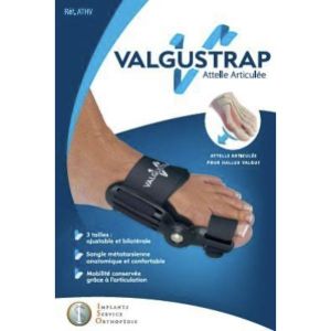 VALGUSTRAP Attelle articulée pour Hallux valgus, pack 3 tailles, unité