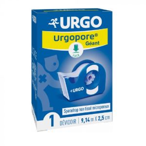 Urgopore Geant Spar Microporeux 2,5Cm*9,14M Devidoir Tips Sparadrap 1