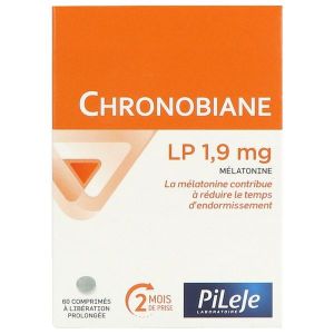 Pilège Chronobiane LP 1,9 mg Une boîte contient 60 comprimés bi-couche