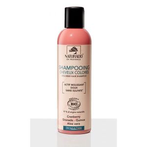 Naturado Shampoing brillance sans sulfate, cheveux colorés BIO - 200 ml