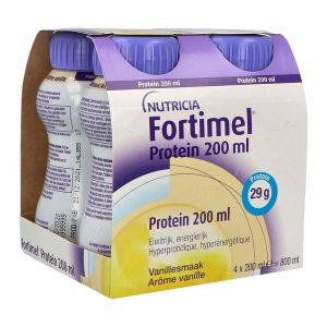 FORTIMEL PROTEIN 2.4 KCAL Denrée alimentaire destinée à des fins médicales spéciales, saveur vanille, 200 ml x 4