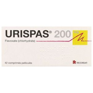 Urispas 200 Mg (Chlorhydrate De Flavoxate) Comprimes Pellicules B/42