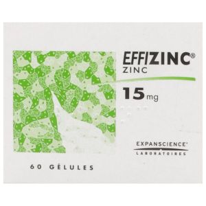 EFFIZINC Gélule 15 mg, boîte 60