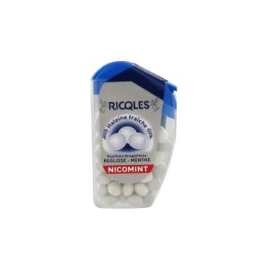 Ricqlès Nicomint Pastilles Dragéifiées Réglisse Menthe