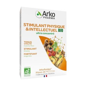 Arkofluides Stimulant Physique Bio Liquide Amp 10 Ml 20