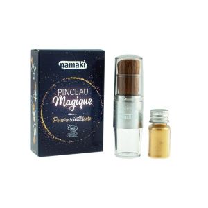 Namaki Pinceau Magique & Poudre scintillante dorée BIO