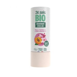 Je suis Bio Déodorant stick solide 48h Abricot et Fleurs de cerisier BIO - 50 g