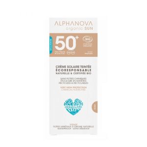 Alphanova Crème solaire teintée claire 50+ BIO - 50 g