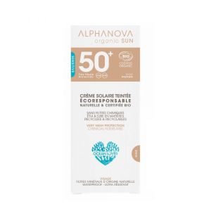 Alphanova Crème solaire teintée claire 50+ BIO - 50 g