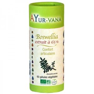 Ayur-vana - Boswellia extrait 65% d'acides Boswelliques BIO - 60 gélules végétales
