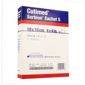 CUTIMED SORBION PANSEMENT 10*10 CM TS 10