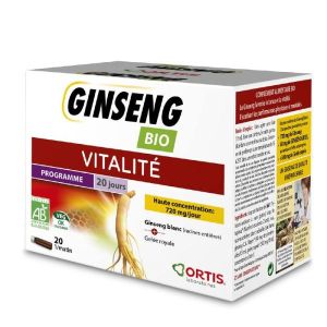 Ortis Ginseng BIO - 20 fioles x 15 ml