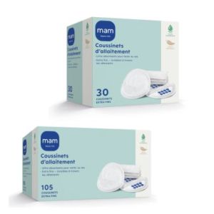 MAM COUSSINET D'ALLAITEMENT Coussinet d'allaitement, ultraabsorbant avec double adhésif de maintien, bt 30