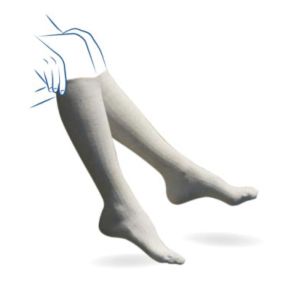 VENOFLEX 2 FAST LIN HOMME Chaussette médicale de compression classe 2, côtelée, pour homme, naturel, long, taille 1, paire