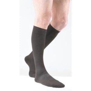 SOIN DES JAMBES L'HOMME LA CHAUSSETTE Chaussette médicale de compression classe 2, côtelée, pour homme, noir, normal, taille 3 (ref. 2853T), paire