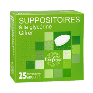 Suppositoire A La Glycerine Gifrer Adultes Suppositoire B/25