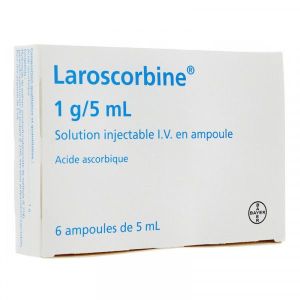 Laroscorbine 1 G/5 Ml Solution Injectable I.V. En Ampoule B/6