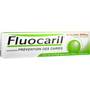 FLUOCARIL BIFLUORE 250 mg MENTHE pâte dentifrice 1 tube(s) alumino plastique