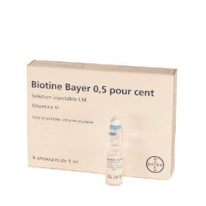 Biotine Bayer 0,5 Pour Cent Solution Injectable I.M. B/6