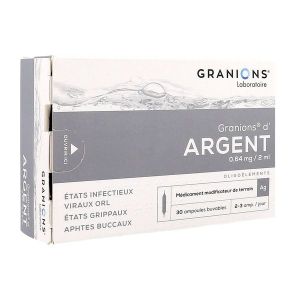 Granions D'Argent 0,64 Mg/2 Ml Solution Buvable En Ampoule B/30