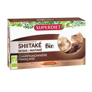 Superdiet Shiitaké BIO - 20 ampoules de 15 ml