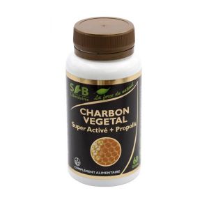 SFB Laboratoires Charbon végétal super activé 240 mg + Propolis verte - 60 gélules
