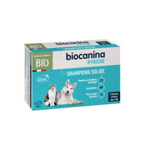 BIOCANINA SHAMPOOING SOLIDE BIO BOITE 100 G 1