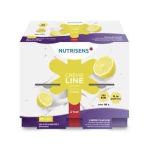 NUTRISENS CREMELINE HP HC 2 KCAL CREME DESSERT Denrée alimentaire destinée à des fins médicales spéciales, citron, 125 g x 4