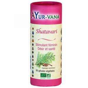 Ayur-vana Shatavari BIO- flacon de 60 gélules végétales