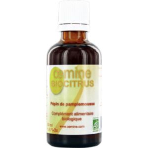OEMINE BIO CITRUS Solution buvable, complément alimentaire à l'extrait de pépin de pamplemousse, fl 50 ml