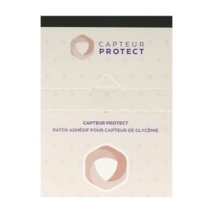 CAPTEUR PROTECT Patch adhésif capteurs de glycémie Freestyle Libre et Simplera, noir, bt 4